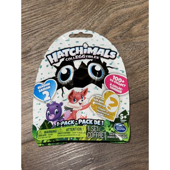 HATCHIMALS CollEGGtibles (SEASON 2) Blind Bag - Gold Hatchimal Chance (2 PACK) - Picture 1 of 2